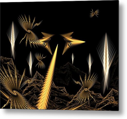 Science Fiction Metal Print featuring the digital art Another Place Another Time by Ricky Kendall