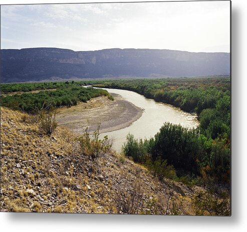 Big Bend Metal Print featuring the photograph Big Bend Park Overlooking the Rio Grand River by M K Miller