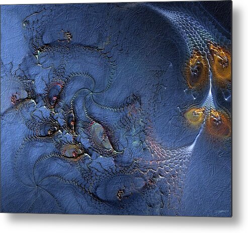 Abstract Metal Print featuring the digital art Birth of the Cool by Casey Kotas