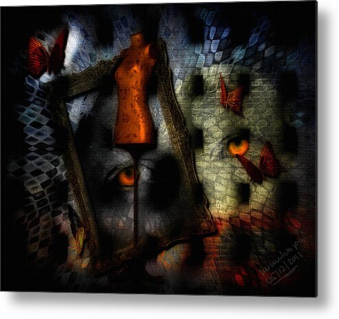 Dream Metal Print featuring the digital art Brickwall Dreams by Mimulux Patricia No
