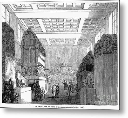 1848 Metal Print featuring the photograph British Museum, 1848 by Granger