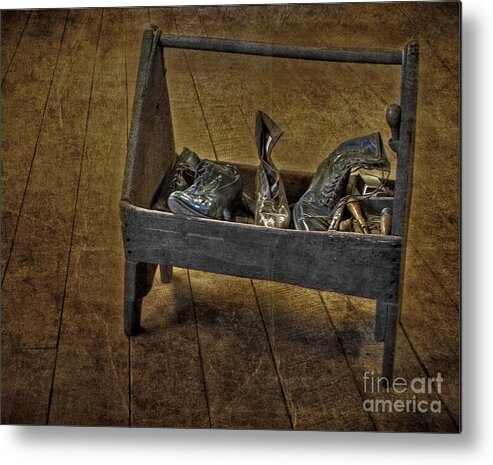 Cobbler Metal Print featuring the photograph Cobblers Shoe Box by Susan Candelario