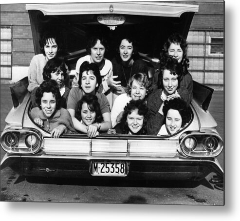 1950s Metal Print featuring the photograph Collegiate Fun, 1960 by Granger