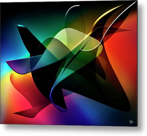 Abstracts Metal Print featuring the digital art Soulscape 10 by Endre Balogh