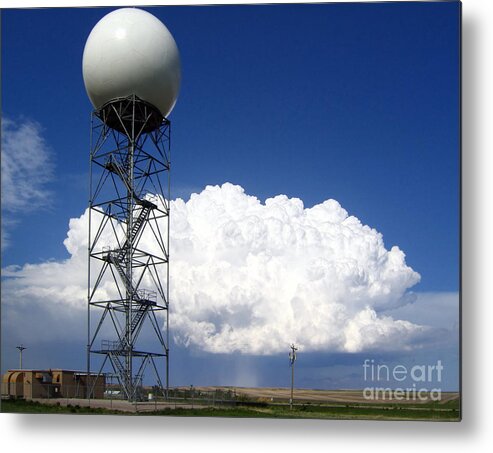 Science Metal Print featuring the photograph Doppler Radar And Supercell by Science Source