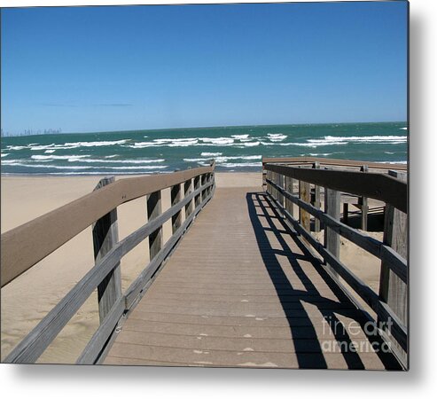 Indiana Dune Metal Print featuring the photograph Down To The Beach by Cedric Hampton