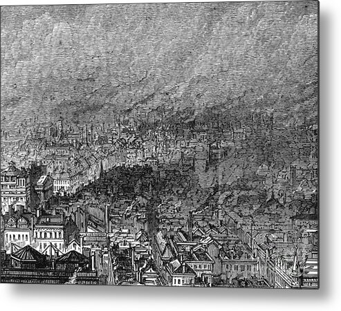 1876 Metal Print featuring the photograph England: Manchester, 1876 by Granger