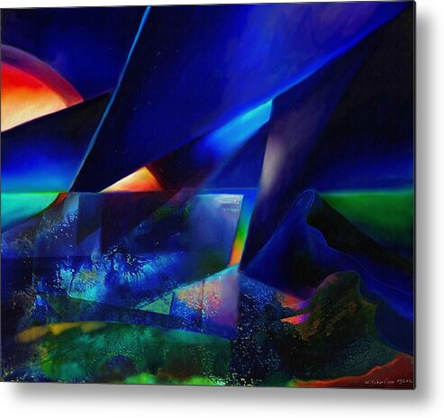 Equinox Metal Print featuring the painting Equinox by Wolfgang Schweizer
