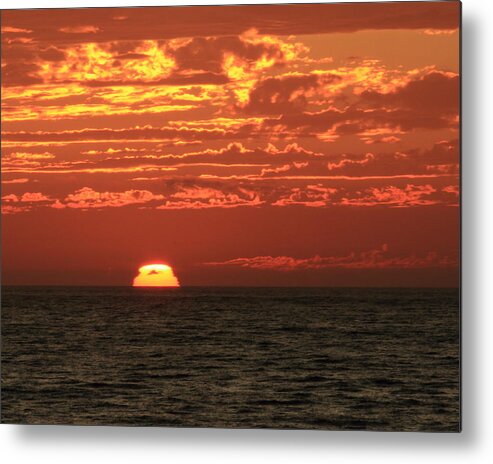 Sunset Metal Print featuring the photograph Going Going Gone by Coby Cooper