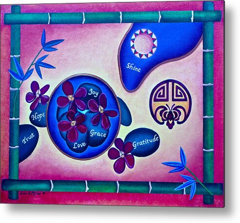 Trust Metal Print featuring the painting Good Feng Shui Cure by Lori Miller