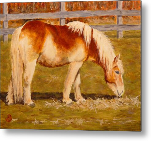 Pony Metal Print featuring the painting Grahm by Joe Bergholm