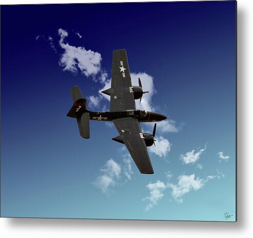 Endre Metal Print featuring the photograph Grummon F7F Tigercat Two by Endre Balogh