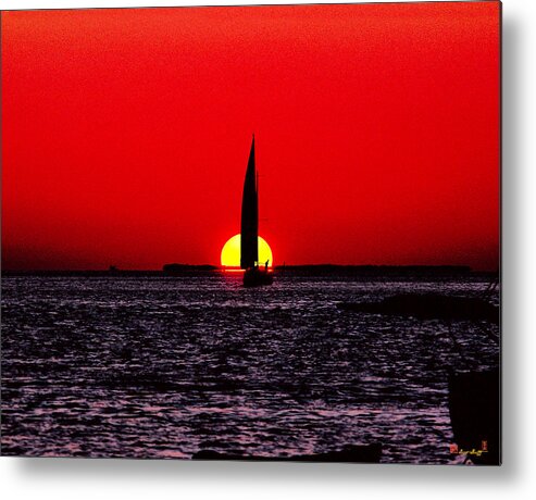 Ocean Metal Print featuring the photograph Home to Port in Key West 14M by Gerry Gantt