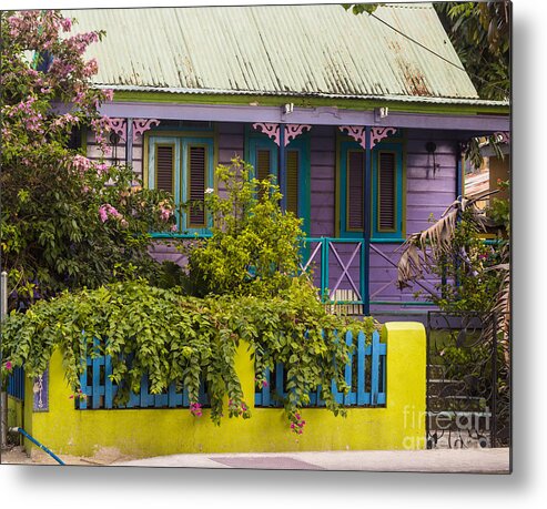 Bvi Metal Print featuring the photograph House of Colors by Rene Triay FineArt Photos