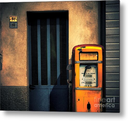 Gasoline Metal Print featuring the photograph Italian gasoline by Silvia Ganora