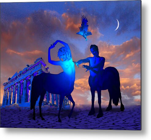 Centaurs Metal Print featuring the photograph Just a Myth by Jim Painter
