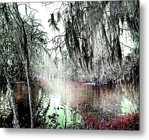 Swamp Metal Print featuring the photograph Lake Martin Swamp by Lizi Beard-Ward