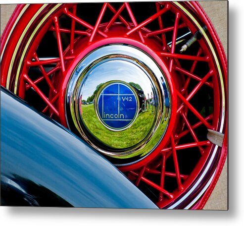 Automobile Metal Print featuring the photograph Lincoln V12 by Steve Zimic