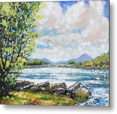 Lough Lannagh Metal Print featuring the painting Lough Lannagh Castlebar by Conor McGuire