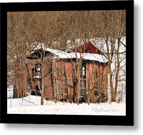 Barn Metal Print featuring the photograph 'Many Snows' by PJQandFriends Photography