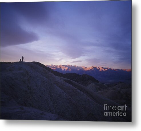 Death Valley Metal Print featuring the photograph Morning shooting Death Valley by Jim And Emily Bush