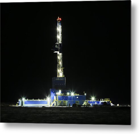 Sam Amato Photography Metal Print featuring the photograph Nabors Rig 105 by Sam Amato