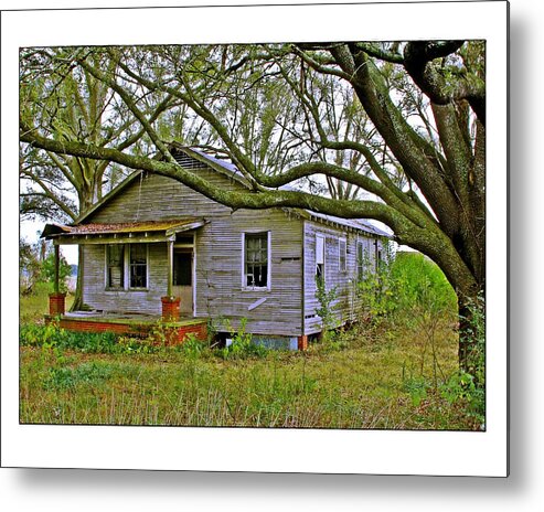 House Metal Print featuring the photograph Old Gray House by Judi Bagwell