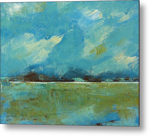Poster Metal Print featuring the painting Open Field by Patricia Awapara