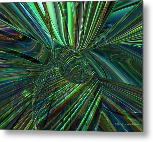 Canvas Metal Print featuring the digital art Radiant Digital Floral Fx by G Adam Orosco