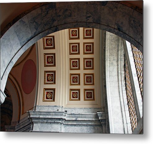 Capital Metal Print featuring the photograph Rotunda Arches by Chuck Flewelling