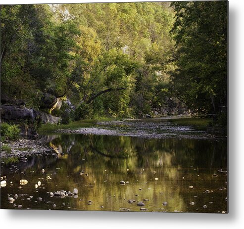 Ponca Access Metal Print featuring the photograph September Evening at the Ponca Access Buffalo National River by Michael Dougherty