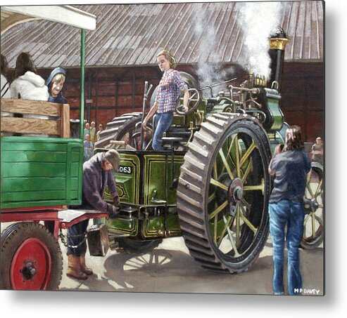 Southampton Metal Print featuring the painting Southampton Bursledon brickworks open day picture 2 by Martin Davey