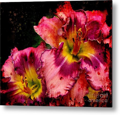 Flower Metal Print featuring the photograph Spring Blooms by Davandra Cribbie