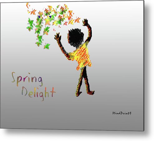 Spring Metal Print featuring the digital art Spring Delight by Asok Mukhopadhyay