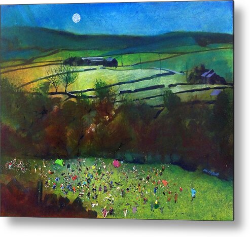 Painting Metal Print featuring the painting Summer Camp Late Arrival by Neil McBride