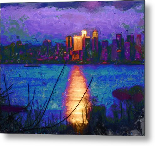 Impressionist Metal Print featuring the painting Sunbeam by Carla Dreams