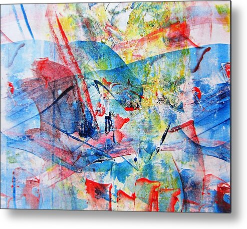  Metal Print featuring the mixed media Swivel by Aimee Bruno