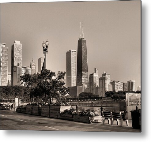 Hancock Building Metal Print featuring the photograph The Hancock Building - 2 by Ely Arsha