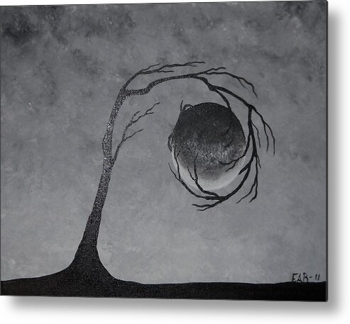 Metal Metal Print featuring the painting The Metal Element by Edwin Alverio