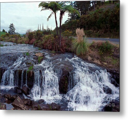 Waterfall Metal Print featuring the photograph The waterfall in the stream by Mark Dodd