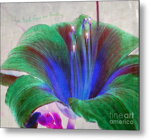 Floral Art Metal Print featuring the photograph When Irish Eyes are Smiling by Patricia Griffin Brett