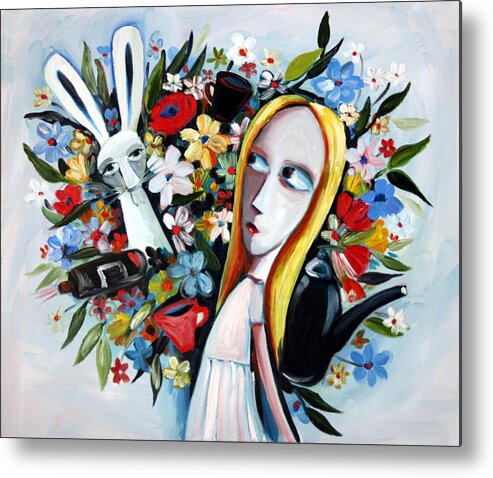 Alice Metal Print featuring the painting Without Fear by Leanne Wilkes