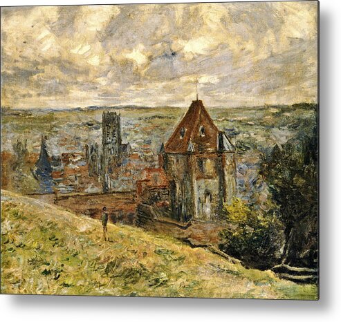 Lake Metal Print featuring the painting Dieppe #1 by Claude Monet