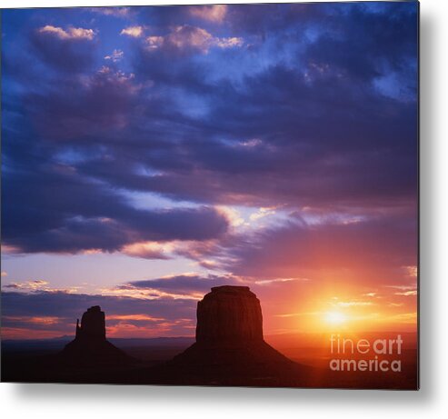 Landscape Metal Print featuring the photograph Monument Valley #1 by Dennis Flaherty