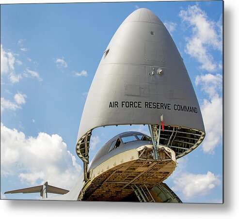 Aviation Metal Print featuring the photograph Open Cargo Door on C5 Cargo Airlifter #2 by Phil Cardamone