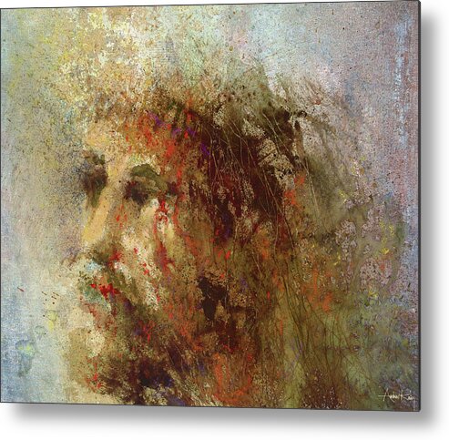 Religious Metal Print featuring the painting The Lamb by Andrew King