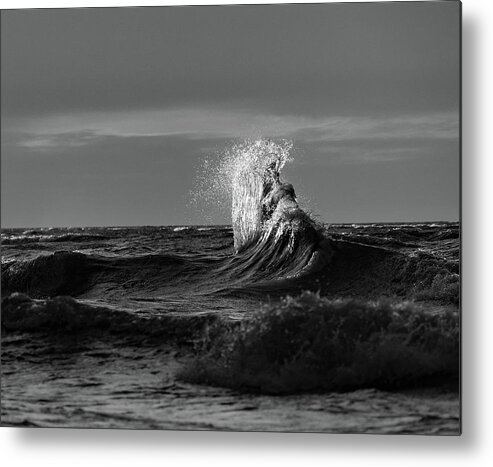 Lake Erie Metal Print featuring the photograph Lake Erie Waves #10 by Dave Niedbala