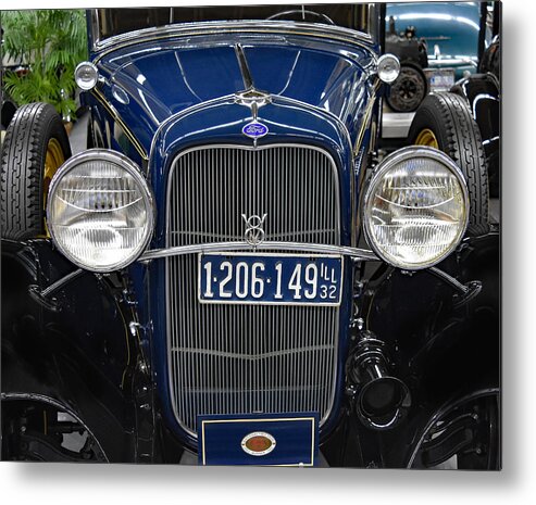 Car Metal Print featuring the photograph 1932 Ford Cabriolet Deluxe by DB Hayes