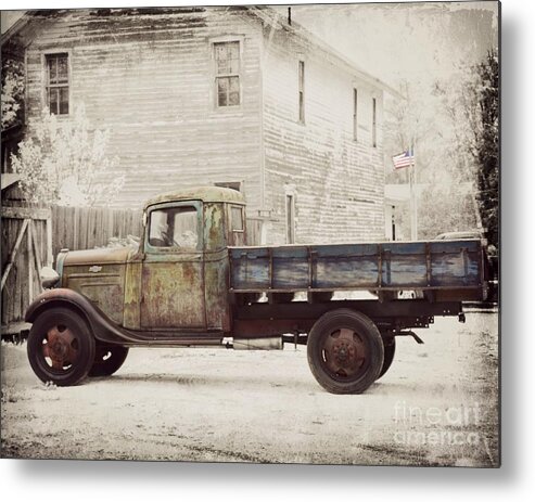 1936 Chevy High Cab Metal Print featuring the photograph 1936 Chevy High Cab -2 by Kathy M Krause