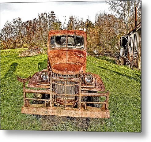 Scenicfotos Metal Print featuring the photograph 1941 Dodge Truck 3 by Mark Allen